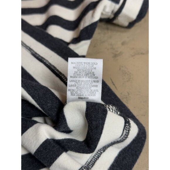 Rag Poets Blue And White Oversized Striped Tshirt Sz XS - Picture 6 of 9